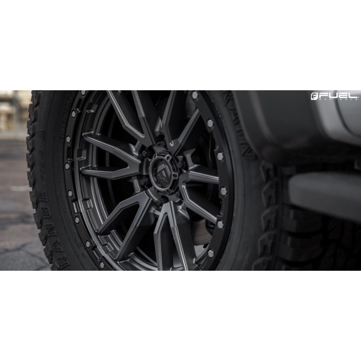 Alloy Wheel, FUEL REBEL, 18x9.0, ET 20, 6x114.3, 66.06, Black - EDK.ro