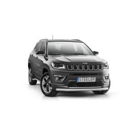 Bullbar Omologat RAR, Steeler 4x4 Sport Bar, Culoare Argintiu, Jeep Compass 2017 - 2021 - EDK.ro