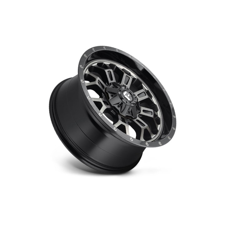 Alloy Wheel, FUEL CRUSH, 17x9.0, ET 1, 5x114.3 / 5x127, 78.10, Gray - EDK.ro