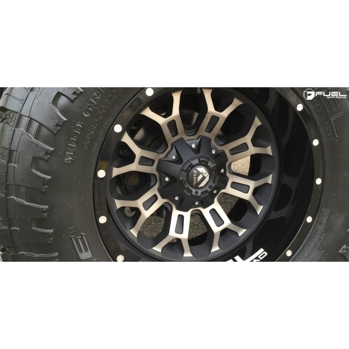 Alloy Wheel, FUEL CRUSH, 17x9.0, ET 1, 5x114.3 / 5x127, 78.10, Gray - EDK.ro