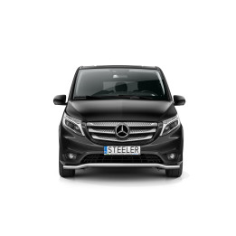 Bullbar Omologat RAR, Steeler 4x4 Sport Bar, Culoare Argintiu, Mercedes-Benz Vito 2014 - 2024 - EDK.ro