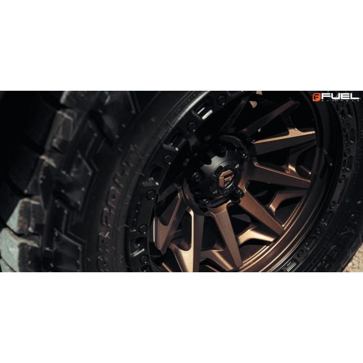 Jantă de Aluminiu, FUEL COVERT, 18x9.0, ET 20, 6x139.7, 106.10, Negru - EDK.ro
