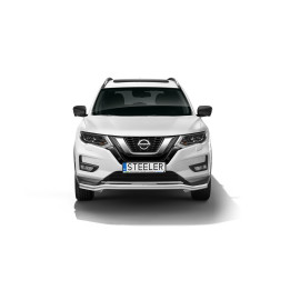 EC Homologated Bullbar, Steeler 4x4 Sport Bar, Color Silver, Nissan X-Trail 2018 - 2021 - EDK.ro