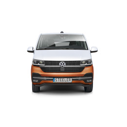 Bullbar Omologat RAR, Steeler 4x4 Sport Bar, Culoare Argintiu, Volkswagen Transporter T6.1 2019 - Prezent - EDK.ro