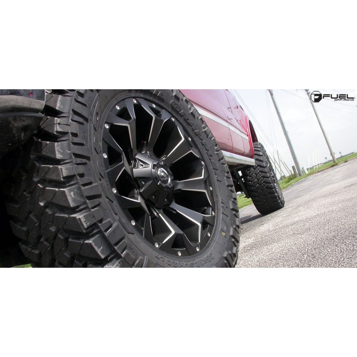 Jantă de Aluminiu, FUEL ASSAULT, 20x9.0, ET 30, 5x108 / 5x127, 71.50, Negru - EDK.ro