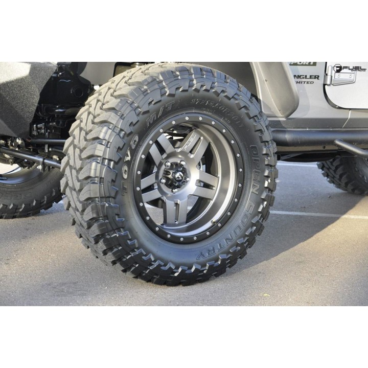 Jantă de Aluminiu, FUEL ANZA, 17x8.5, ET 6, 6x139.7, 108.00, Negru - EDK.ro