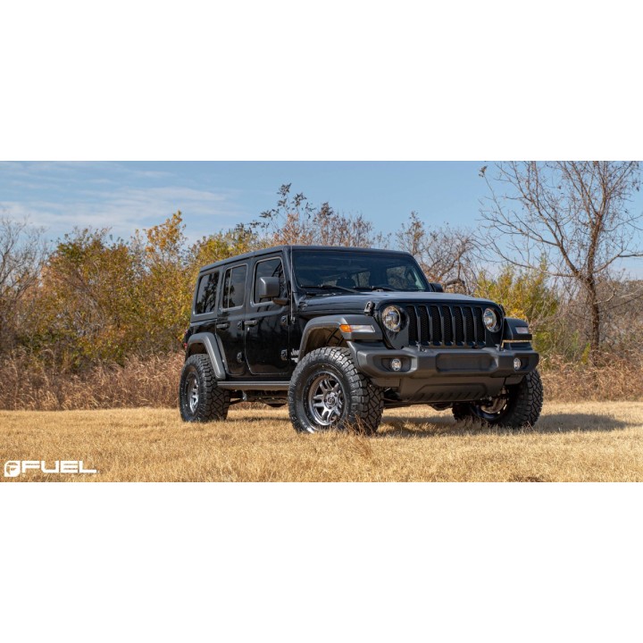 Alloy Wheel, FUEL AMMO, 17x9.0, ET -12, 5x127, 71.50, Black - EDK.ro
