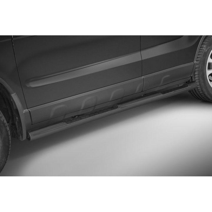 Praguri Laterale, Steeler 4x4 Side Bars cu Treaptă Checker Plate, Culoare Argintiu, Honda CR-V 2006 - 2009 - EDK.ro