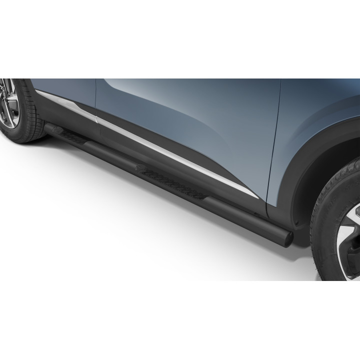 Praguri Laterale, Steeler 4x4 Side Bars cu Treaptă Checker Plate, Culoare Argintiu, Kia Sportage 2021 - Prezent - EDK.ro