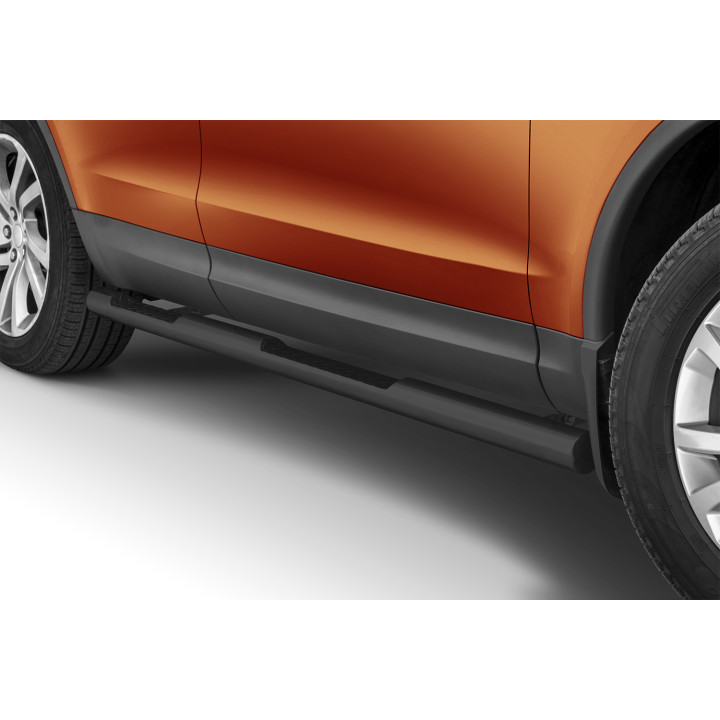 Praguri Laterale, Steeler 4x4 Side Bars cu Treaptă Checker Plate, Culoare Argintiu, Land Rover Discovery 2017 - Prezent - EDK.ro