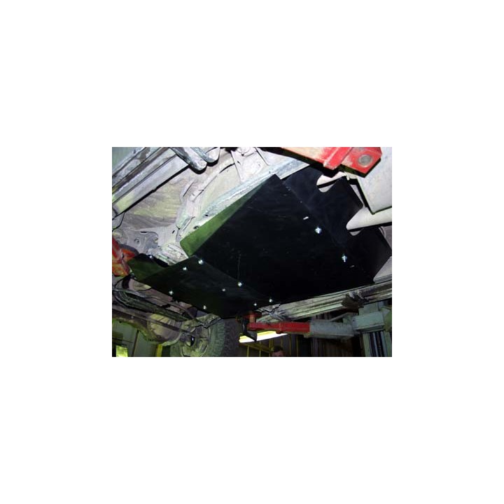 Aluminium Skid Plate for Gearbox and Transfer Case 5 mm, Sheriff, Nissan Patrol Y61 1998 - 2010 - EDK.ro