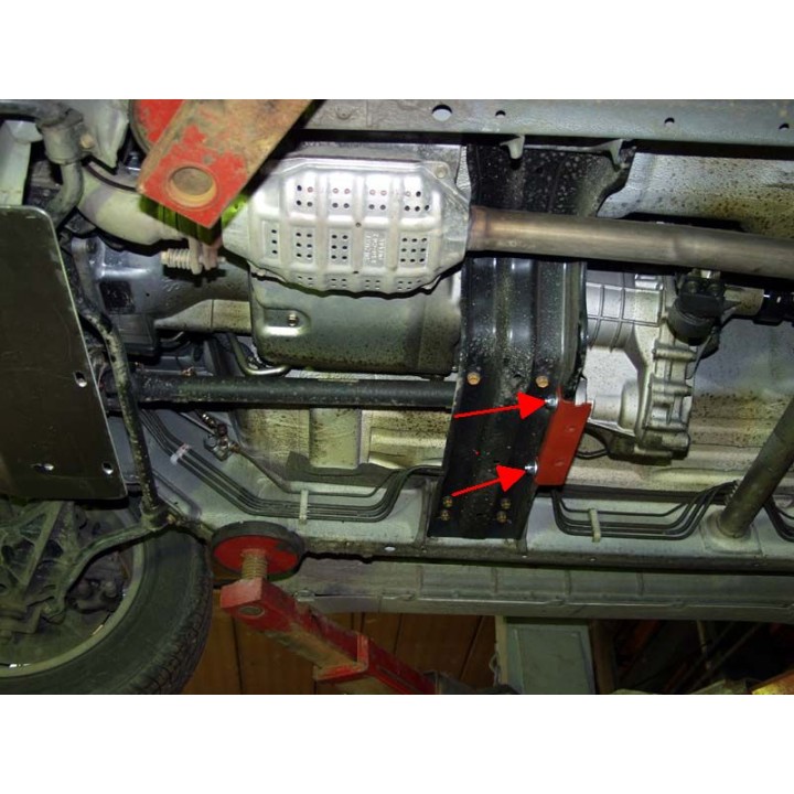 Aluminium Skid Plate for Gearbox and Transfer Case 5 mm, Sheriff, Suzuki Grand Vitara 1998 - 2005 - EDK.ro