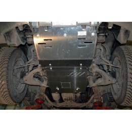 Aluminium Skid Plate for Engine 5 mm, Sheriff Steering Rods and ( Original Duster), Toyota Land Cruiser / FJ Cruiser 2003 - 2009