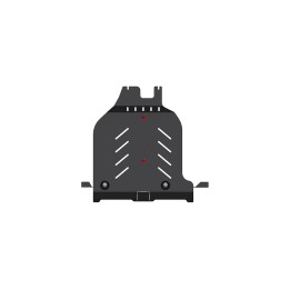 Steel Skid Plate for Rear Bumper 2.5 mm, Sheriff, Nissan X-Trail 2007 - 2014 - EDK.ro