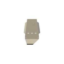 Aluminium Skid Plate for Gearbox and Transfer Case 5 mm, Sheriff (4.2D), Toyota Land Cruiser 1998 - 2007 - EDK.ro