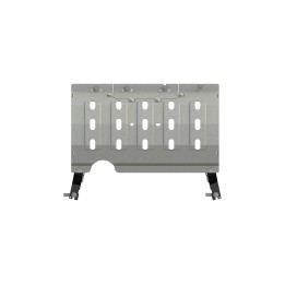 Aluminium Skid Plate for Exhaust 4 mm, Sheriff Punched, Jeep Wrangler 2019 - Present - EDK.ro