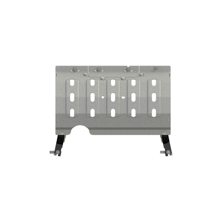 Aluminium Skid Plate for Exhaust 4 mm, Sheriff Punched, Jeep Wrangler 2019 - Present - EDK.ro
