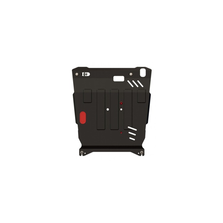 Steel Skid Plate for Engine and Gearbox 2 mm, Sheriff Punched - EDK.ro
