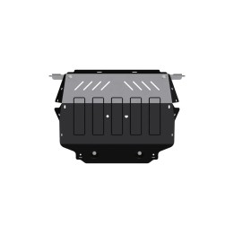 Steel Skid Plate for Engine and Gearbox 2 mm, Sheriff Punched - EDK.ro