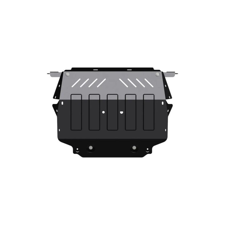 Steel Skid Plate for Engine and Gearbox 2 mm, Sheriff Punched - EDK.ro