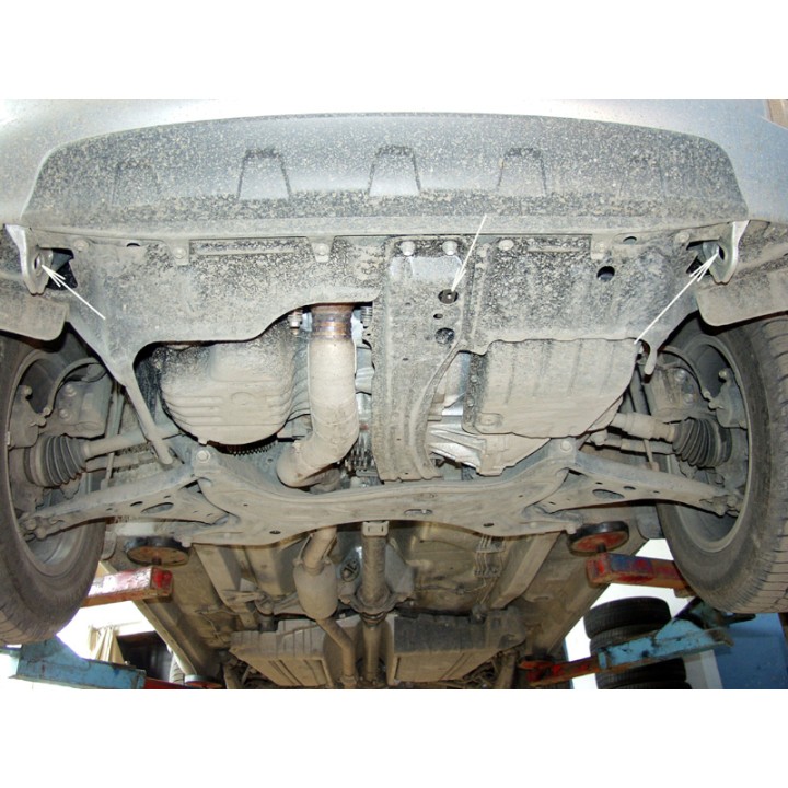 Steel Skid Plate for Engine and Gearbox 2 mm, Sheriff, Toyota RAV4 2000 - 2005 - EDK.ro