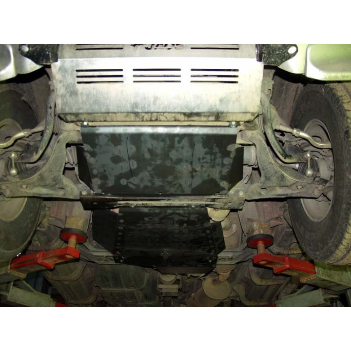 Steel Skid Plate for Engine and Gearbox 2 mm, Sheriff, Mitsubishi Montero 2000 - 2006 - EDK.ro