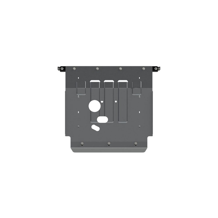 Aluminium Skid Plate for Engine and Gearbox 4 mm, Sheriff Punched, Fiat Ducato, Citroën Jumper, Peugeot Boxer 2006 - 2014 - EDK.