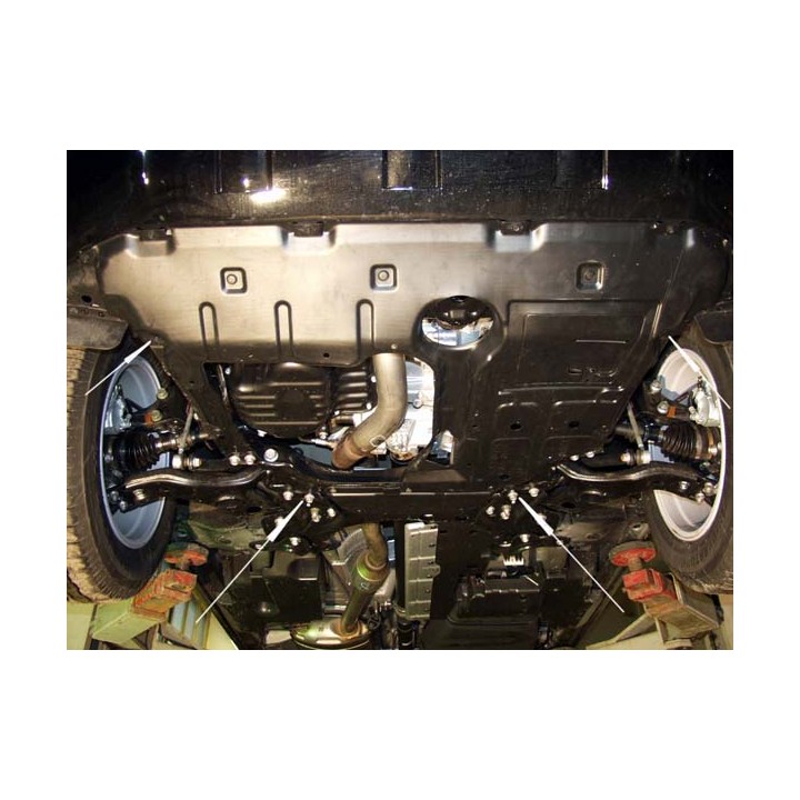 Scut Motor și Cutie de Viteze din Aluminiu 3 mm, Sheriff Perforat, Toyota RAV4 2006 - 2013 - EDK.ro