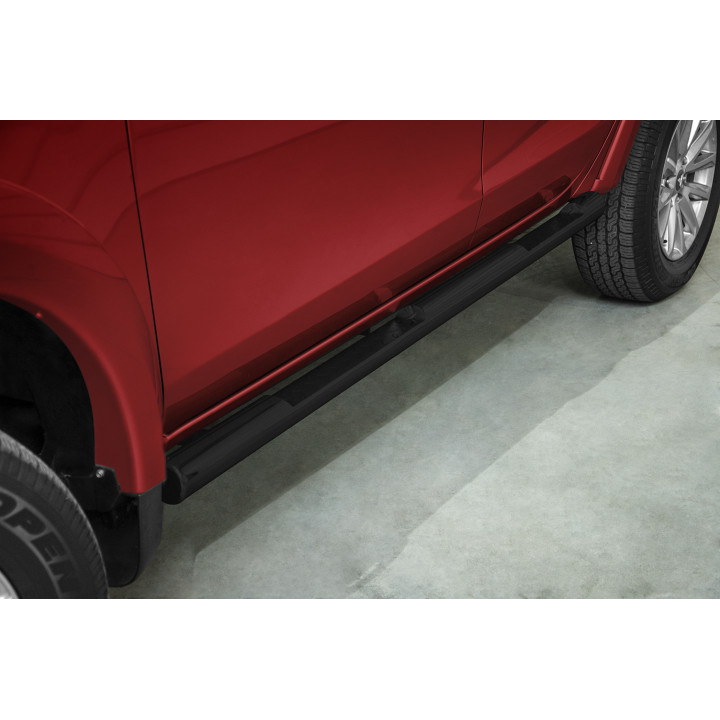Praguri Laterale, Steeler 4x4 Side Bars cu Treaptă Checker Plate, Culoare Argintiu, Mitsubishi L200 2015 - 2019 - EDK.ro
