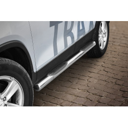 Side Steps, Steeler 4x4 Side Bars with Plastic Steps, Color Silver, Chevrolet Trax 2013 - Present - EDK.ro