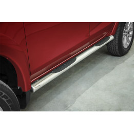 Praguri Laterale, Steeler 4x4 Side Bars cu Treaptă de Plastic, Culoare Argintiu, Fiat Fullback 2015 - Prezent - EDK.ro