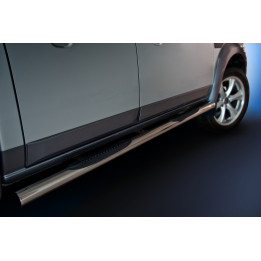 Praguri Laterale, Steeler 4x4 Side Bars cu Treaptă de Plastic, Culoare Argintiu, Ford Ranger 2012 - 2022 - EDK.ro