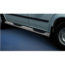 Side Steps, Steeler 4x4 Side Bars with Plastic Steps, Color Silver, Ford Transit 2006 - 2012 - EDK.ro