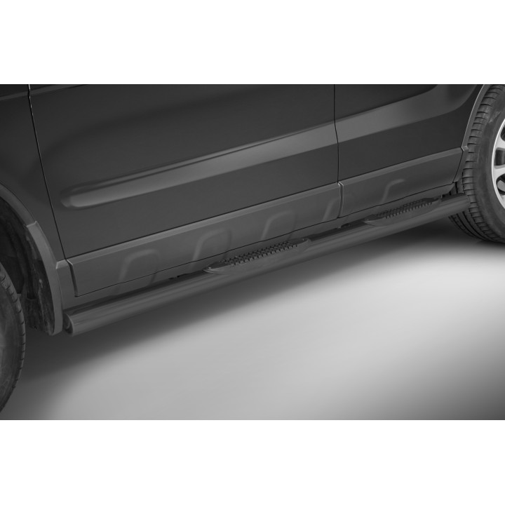 Side Steps, Steeler 4x4 Side Bars with Plastic Steps, Color Silver, Honda CR-V 2006 - 2009 - EDK.ro