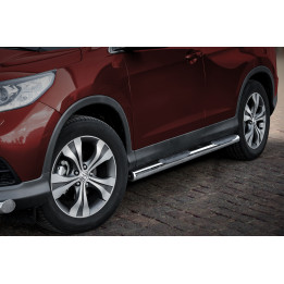 Side Steps, Steeler 4x4 Side Bars with Plastic Steps, Color Silver, Honda CR-V 2012 - 2016 - EDK.ro