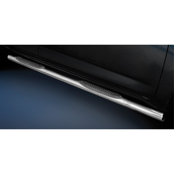 Praguri Laterale, Steeler 4x4 Side Bars cu Treaptă de Plastic, Culoare Argintiu, Hyundai ix35 2009 - 2015 - EDK.ro