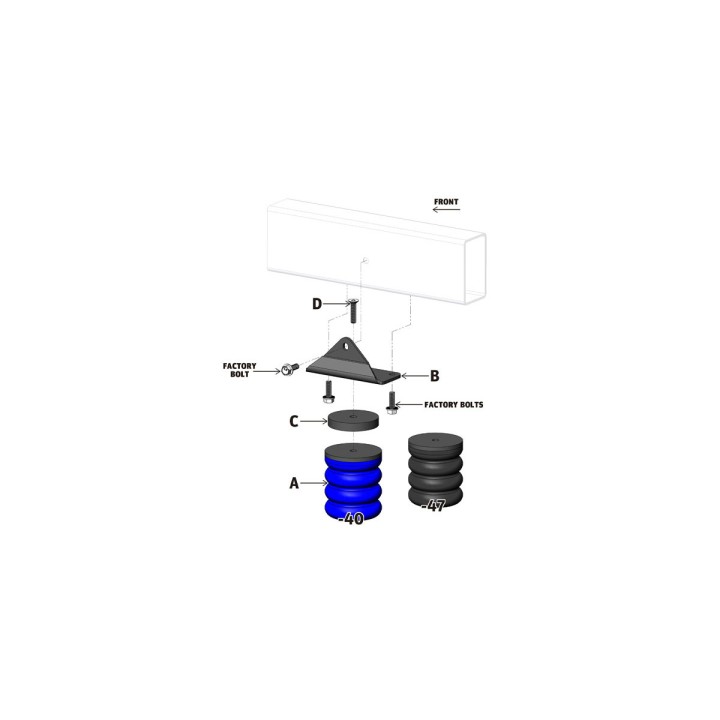 Rear SumoSprings Helper Springs, SuperSprings (635 kg), Toyota Land Cruiser 2008 - 2020 - EDK.ro