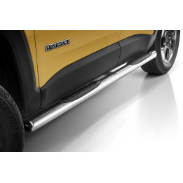 Side Steps, Steeler 4x4 Side Bars with Plastic Steps, Color Silver, Jeep Renegade 2014 - Present - EDK.ro