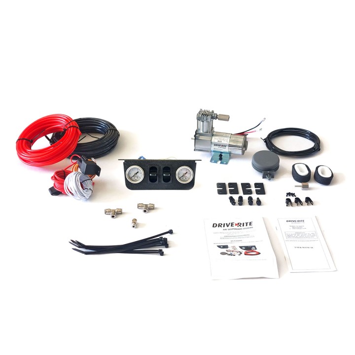 Compressor Kit with Dual Panel, Drive-Rite 2 Gauges (Universal) - EDK.ro