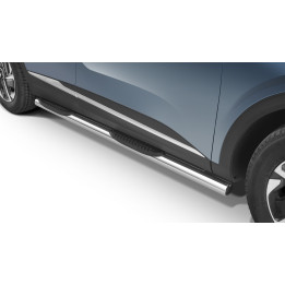 Side Steps, Steeler 4x4 Side Bars with Plastic Steps, Color Silver, Kia Sportage 2021 - Present - EDK.ro