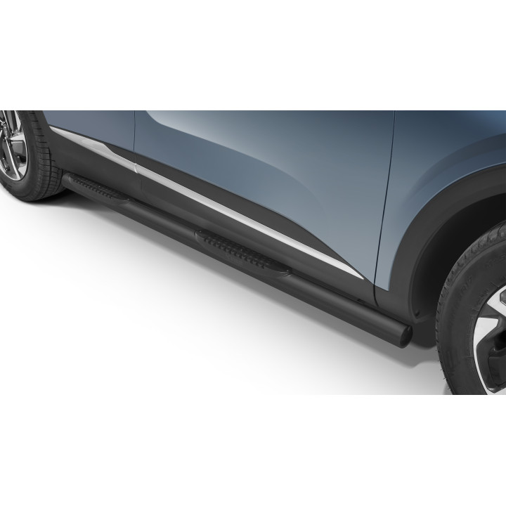 Praguri Laterale, Steeler 4x4 Side Bars cu Treaptă de Plastic, Culoare Argintiu, Kia Sportage 2021 - Prezent - EDK.ro