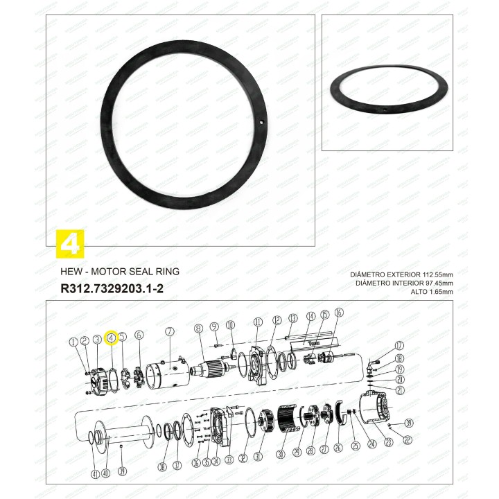 Winch Spare Part, T-Max Motor (2) - EDK.ro