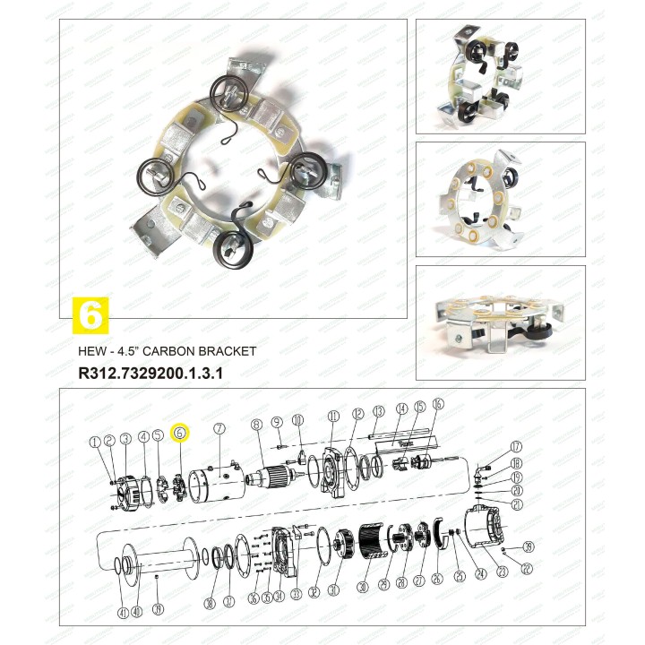 Kit Suporturi de Montare, T-Max 4.5 Inch (1), Culoare Carbon - EDK.ro