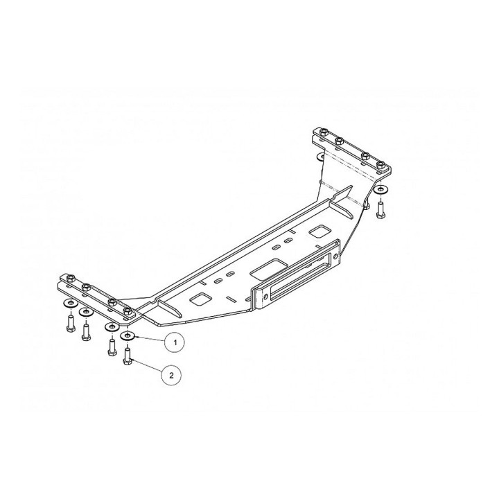 Winch Mounting Plate, Otros Fabricantes, Mercedes-Benz Sprinter 2000 - 2006 - EDK.ro