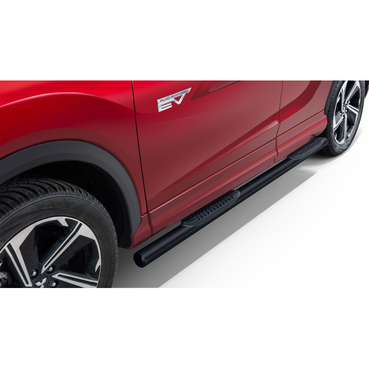 Praguri Laterale, Steeler 4x4 Side Bars cu Treaptă de Plastic, Culoare Argintiu, Mitsubishi Eclipse Cross 2017 - Prezent - EDK.r