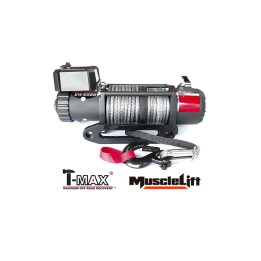 Winch Synthetic Rope, T-Max Winch Muscle-Lift MW-9500 12V 4305 kg - EDK.ro