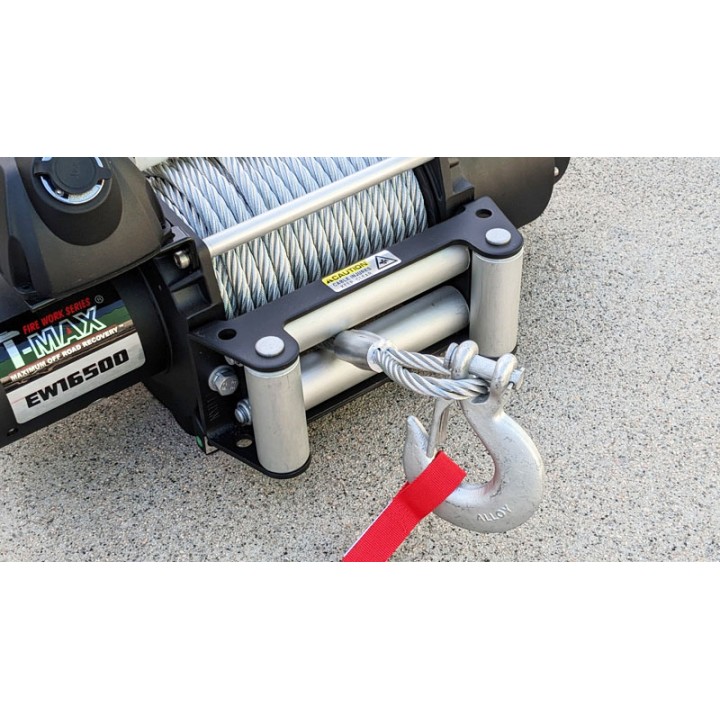 Winch Wire Rope, T-Max Winch Industrial Fire-Work FEW-18500 24V 8390 kg - EDK.ro