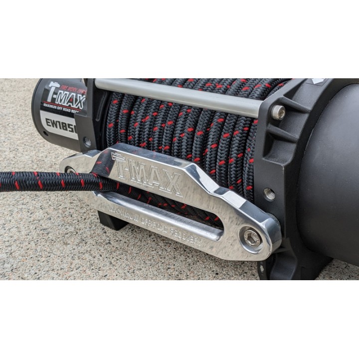Winch Synthetic Rope, T-Max Winch Industrial Fire-Work FEW-18500 24V 8390 kg - EDK.ro
