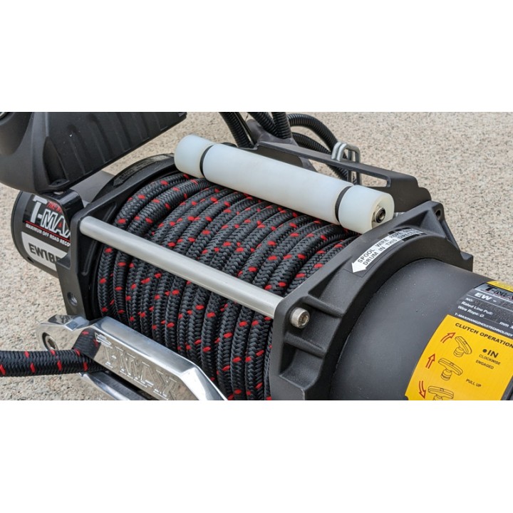 Winch Synthetic Rope, T-Max Winch Industrial Fire-Work FEW-18500 24V 8390 kg - EDK.ro