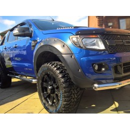Extensii Aripi, Otros Fabricantes ABS XXL +45 mm (6 Buc-black), Ford Ranger 2012 - 2022 - EDK.ro